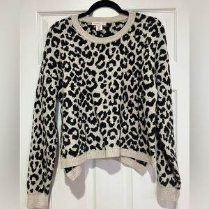 Cheetah print sweater